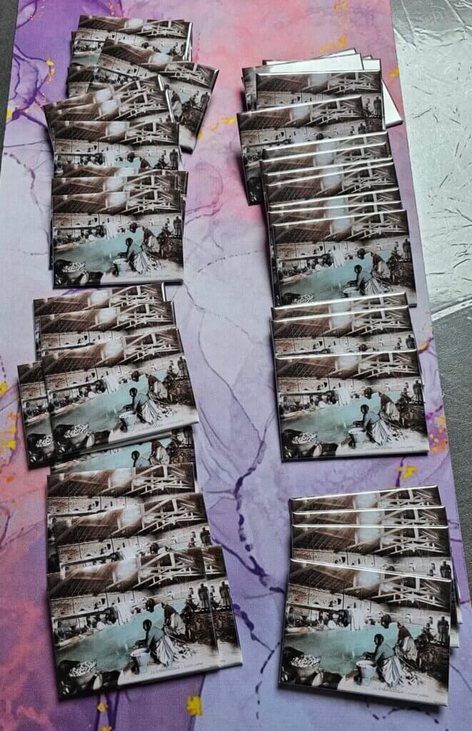 magnets avec une ancienne photo du l'avoir de la ville de garancières