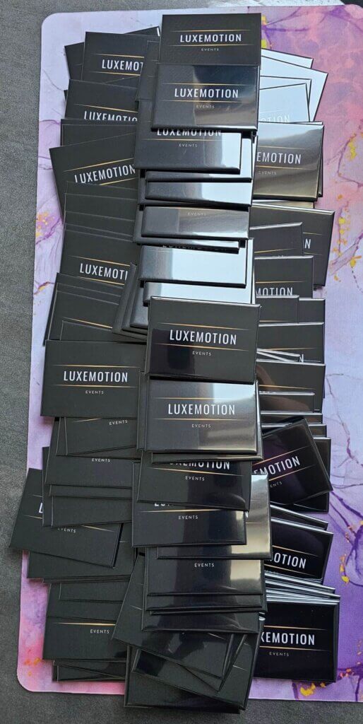 magnets avec le logo de Luxemotion